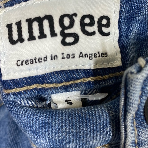 UMGEE Embroidered Floral Mini Denim Skirt Small Bird - Picture 4 of 5